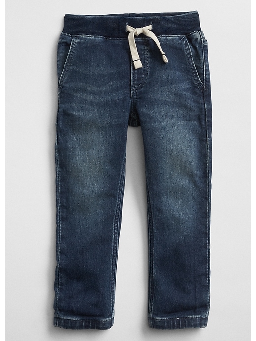 Image number 1 showing, Toddler Pull-On Denim Joggers