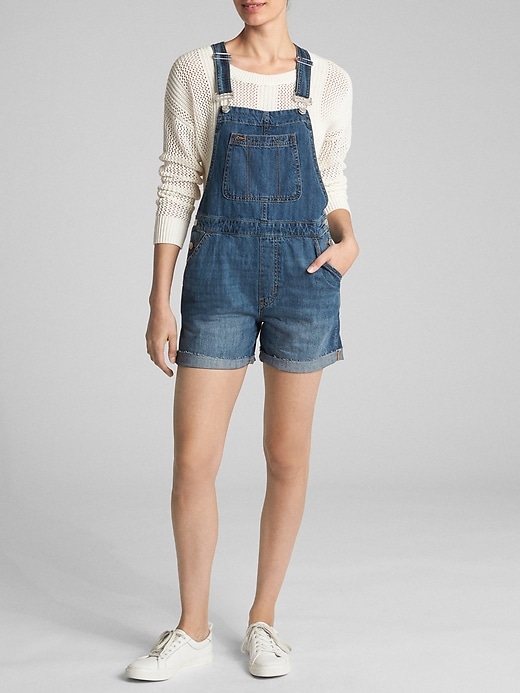 Denim Short Overalls Gap Factory