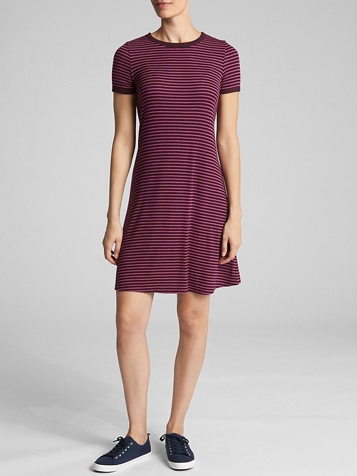 View large product image 1 of 1. T-Shirt Dress in Rayon