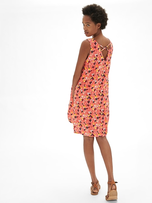 Image number 3 showing, Print Tank Dress in Rayon
