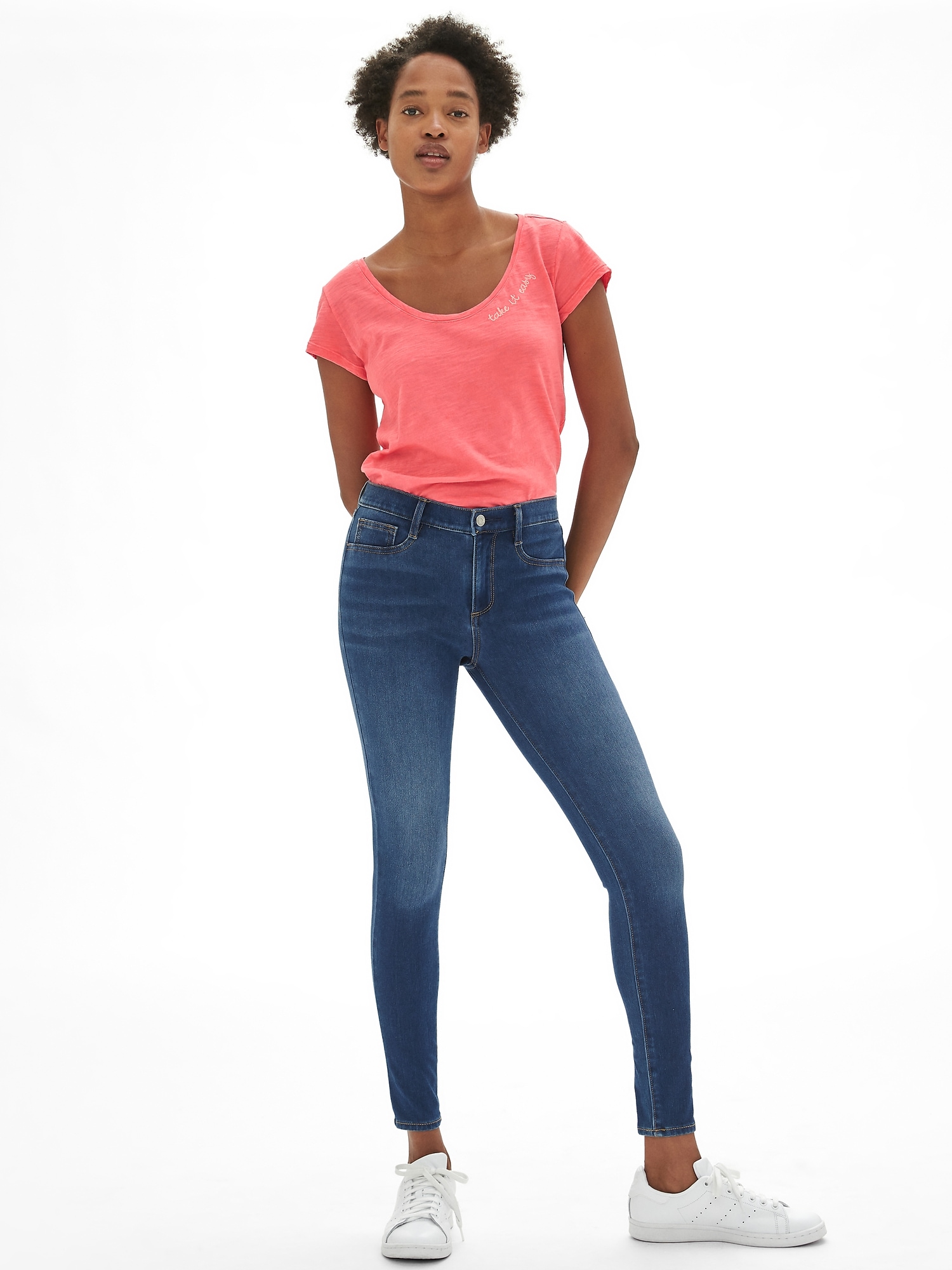 soft wear mid rise knit favorite jeggings