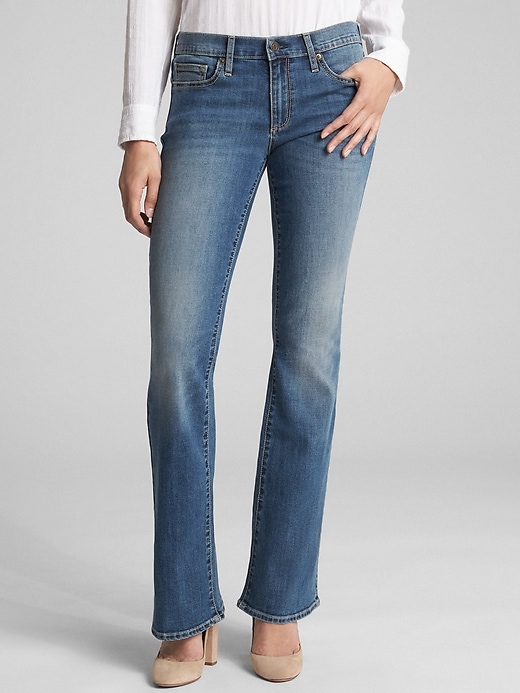 Image number 1 showing, Mid Rise Boot Jeans in Stretch