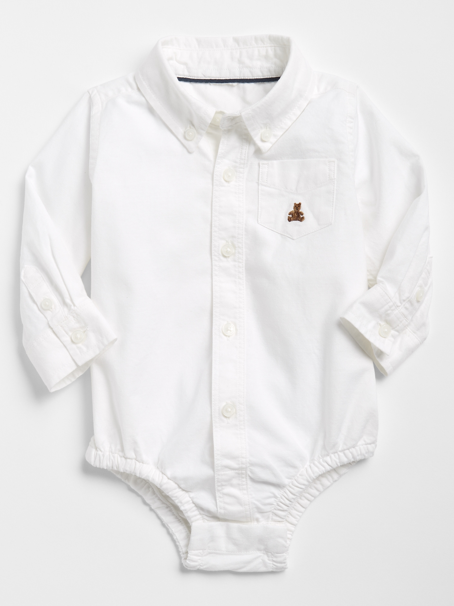 infant white dress shirt onesie