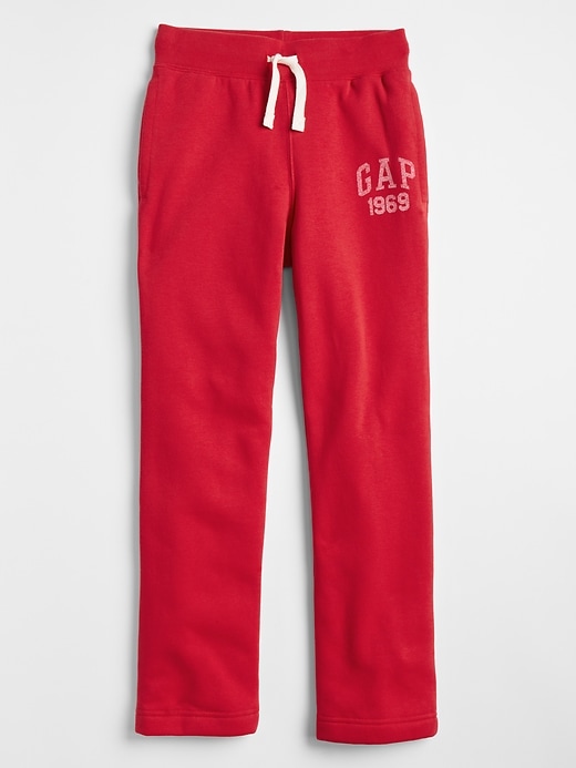 View large product image 1 of 1. Kids Gap Logo Pants In Fleece