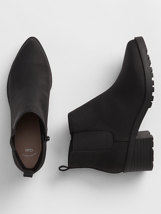 View large product image 1 of 1. Treaded Chelsea Boots