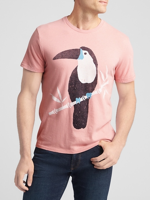 Image number 1 showing, Toucan Graphic T-Shirt