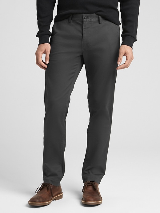 View large product image 1 of 1. Khakis in Slim Fit with GapFlex
