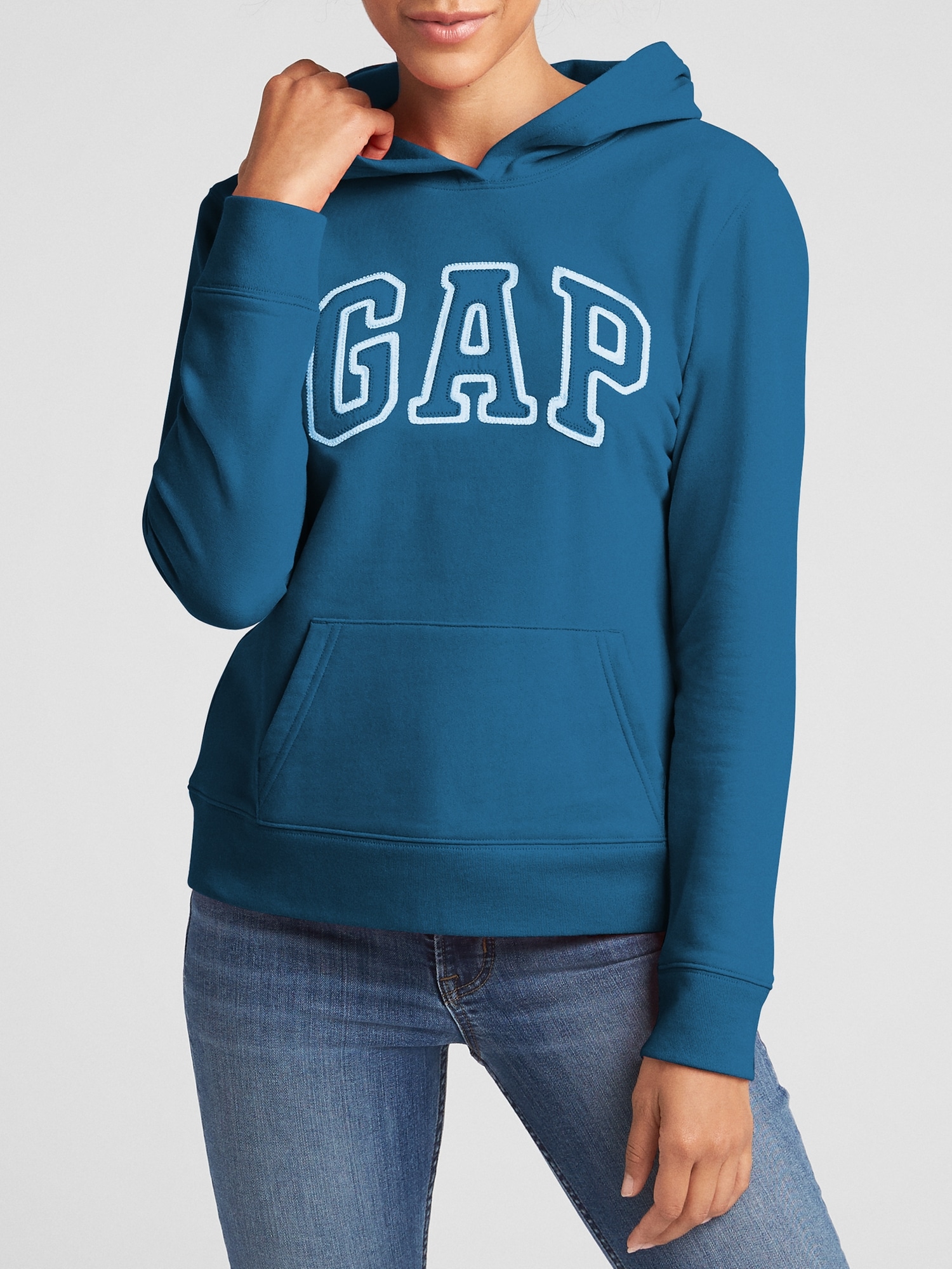 gap logo fleece hoodie