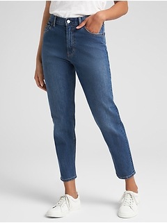 gap high rise mom jeans