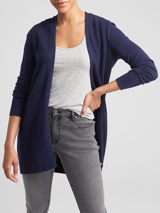 Image number 4 showing, Open-Front Cardigan