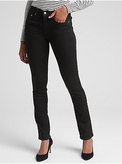 gap mid rise classic straight jeans