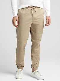 Twill Joggers with Washwell™ | Gap Factory