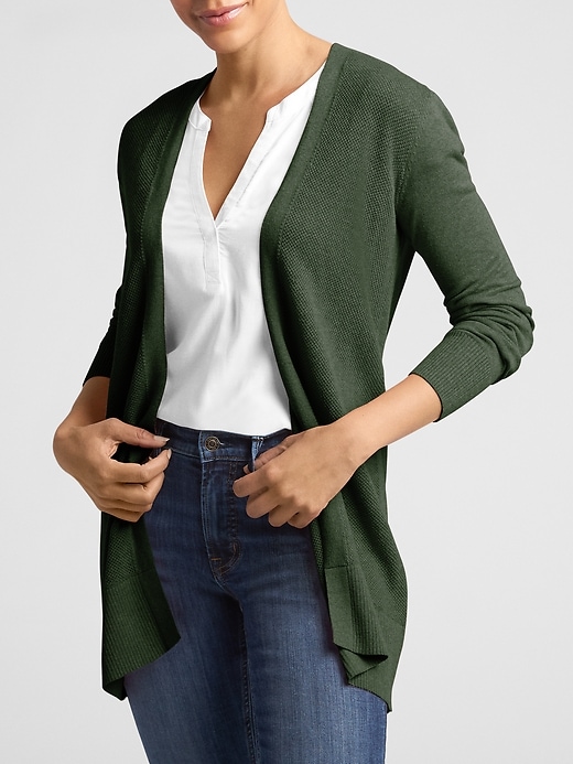 Image number 7 showing, Open-Front Cardigan