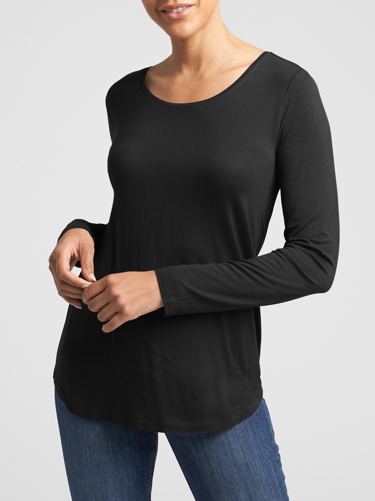 Luxe Long Sleeve T Shirt Gap Factory