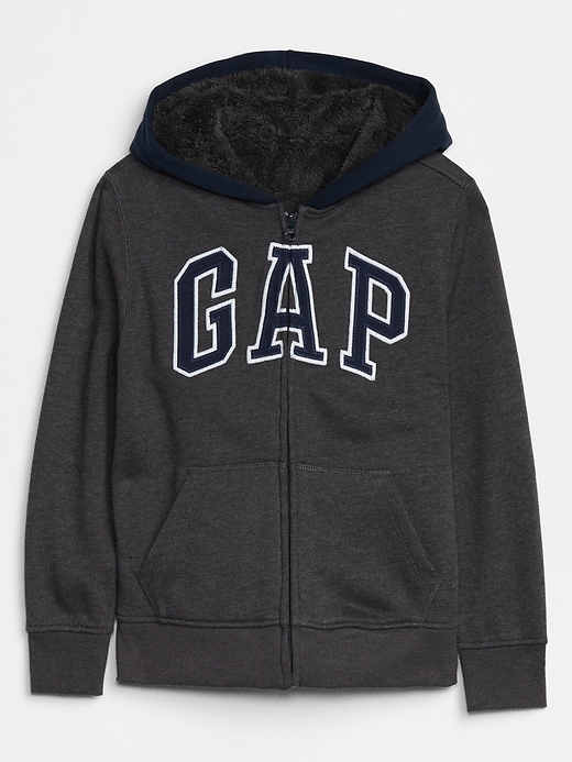 View large product image 1 of 1. Kids Cozy Gap Logo Hoodie Sweatshirt