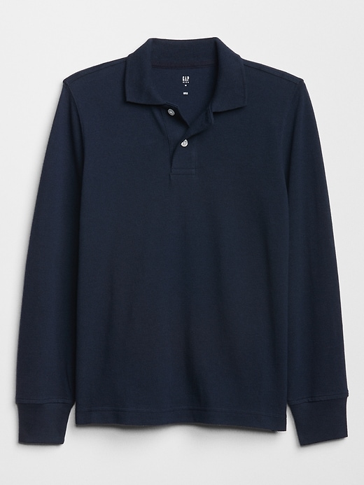 View large product image 1 of 1. Kids Uniform Pique Polo Shirt
