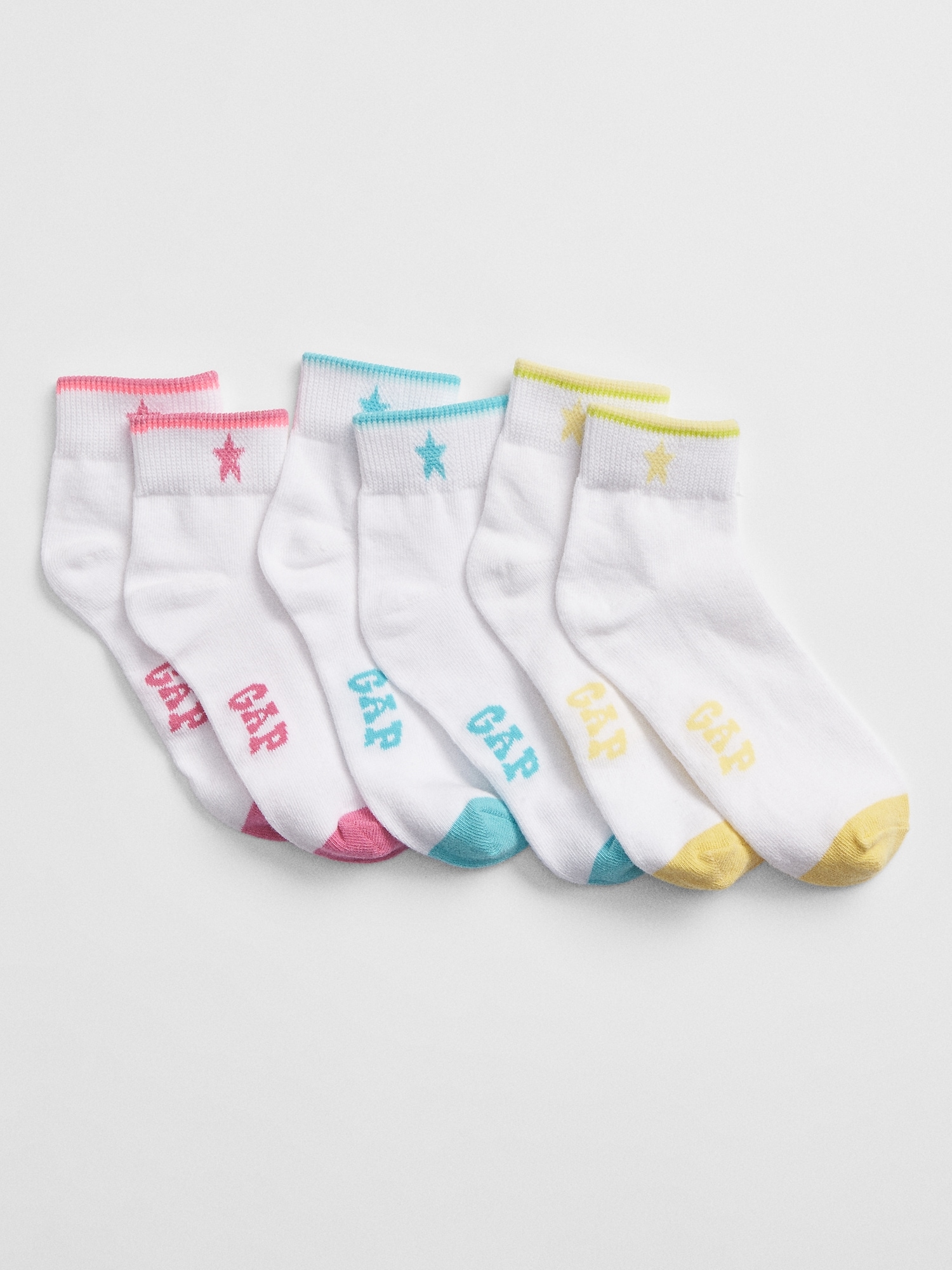 Kids Gap Logo Crew Socks (3Pack) Gap Factory