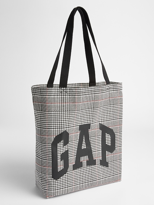 Image number 1 showing, Logo Plaid Tote