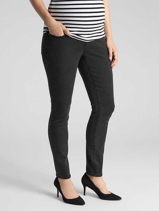 Maternity Soft Wear Full Panel True Skinny Jeans Gap Factory