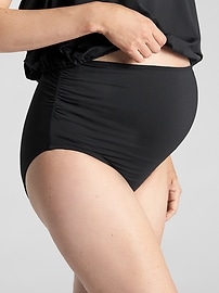 View large product image 3 of 3. Maternity Gathered Swim Bottom