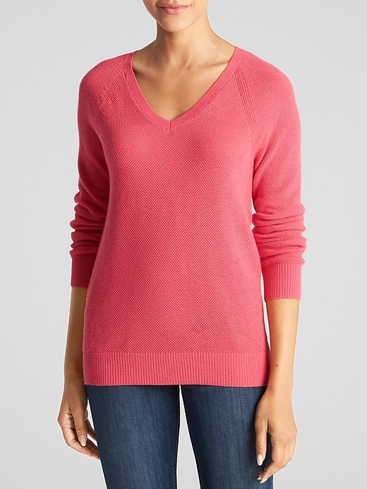 Image number 6 showing, Raglan V-Neck Sweater