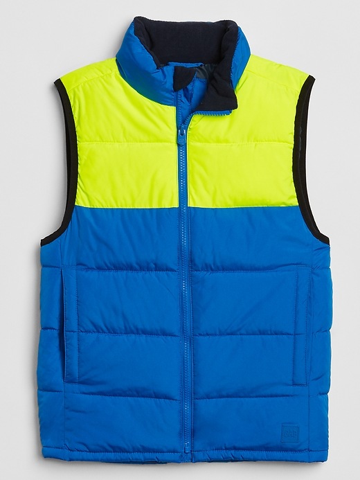 View large product image 1 of 1. Kids Warmest Colorblock Vest