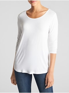 Gap Factory Gap Luxe Long Sleeve Luxe Long Sleeve T-Shirt Gap Factory