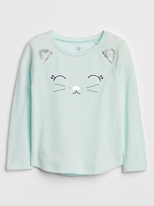 View large product image 1 of 1. Toddler Critter Graphic Long Sleeve T-Shirt