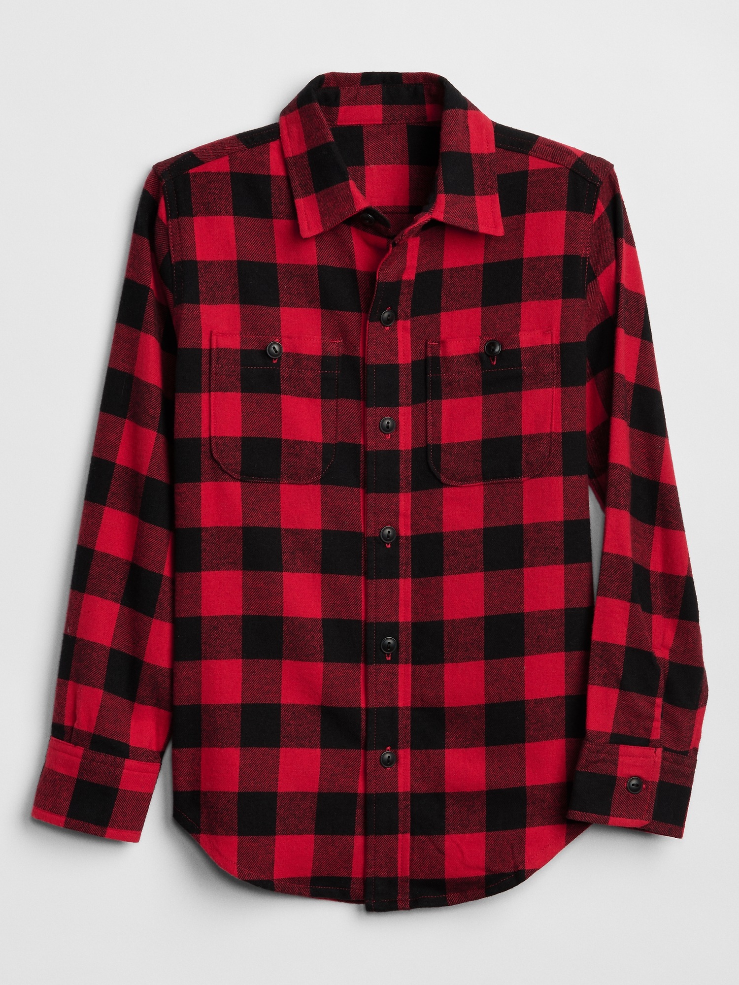 Buffalo Plaid Flannel Shirt Gap Factory