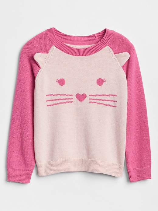 View large product image 1 of 1. Cat Raglan Sweater