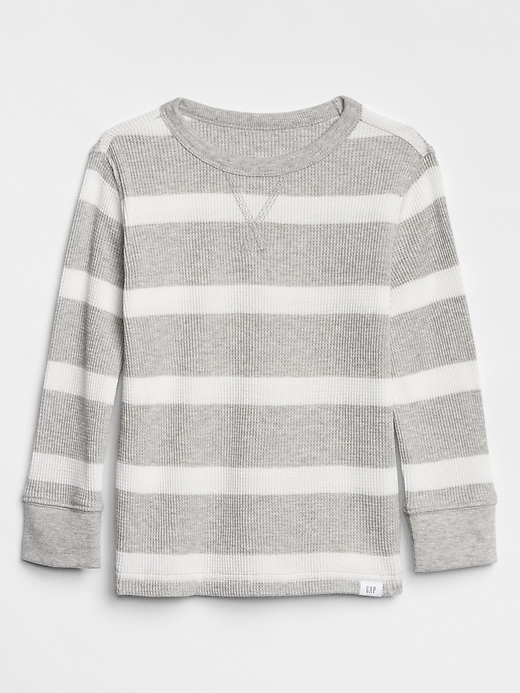View large product image 1 of 1. Stripe Thermal T-Shirt