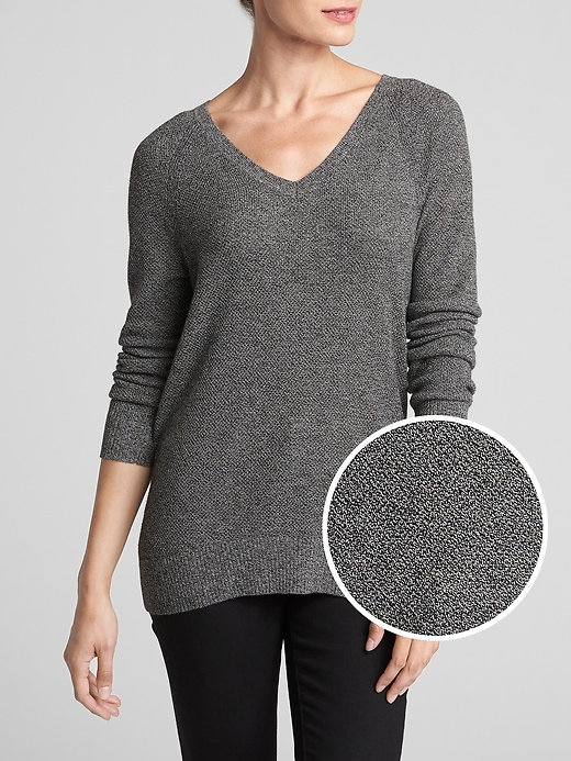 Image number 1 showing, Raglan V-Neck Sweater