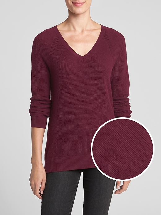 Image number 7 showing, Raglan V-Neck Sweater