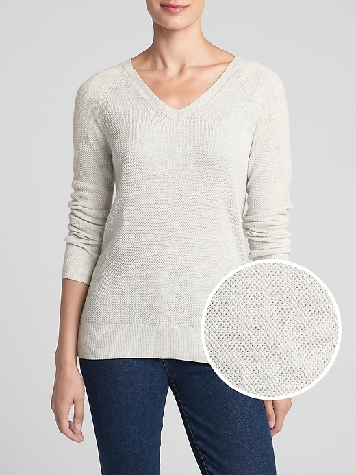 Image number 5 showing, Raglan V-Neck Sweater