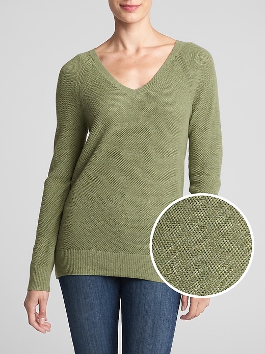 Image number 8 showing, Raglan V-Neck Sweater