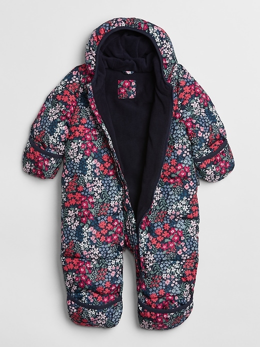 View large product image 2 of 2. Baby Floral Snowsuit
