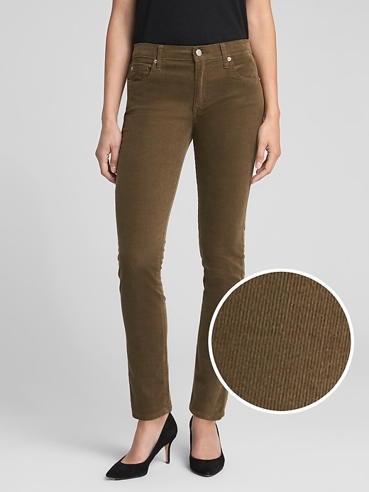 Image number 1 showing, Mid Rise True Skinny Cords in Stretch