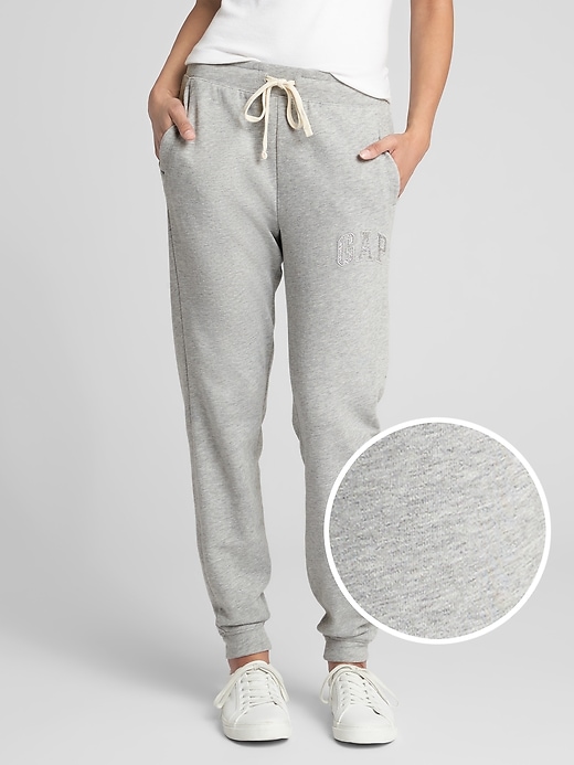 View large product image 1 of 1. Gap Logo Graphic Joggers In Fleece
