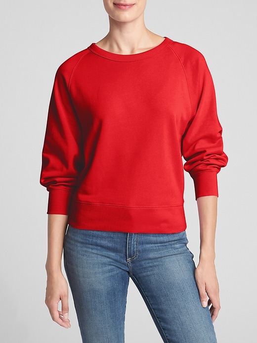 Image number 2 showing, Crewneck Pullover Sweatshirt in French Terry