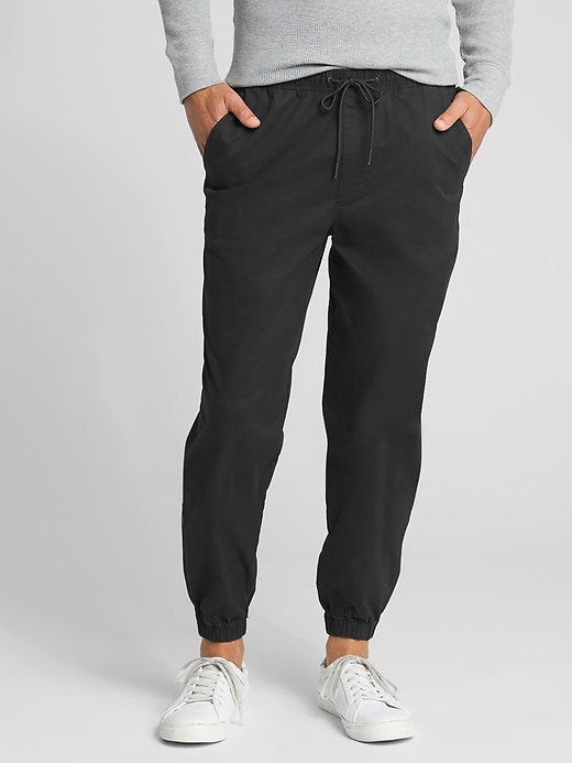 View large product image 1 of 1. Twill Joggers with Washwell&#153