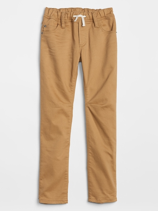 View large product image 1 of 2. Kids Pull-On Jeans In Slim Fit With Washwell