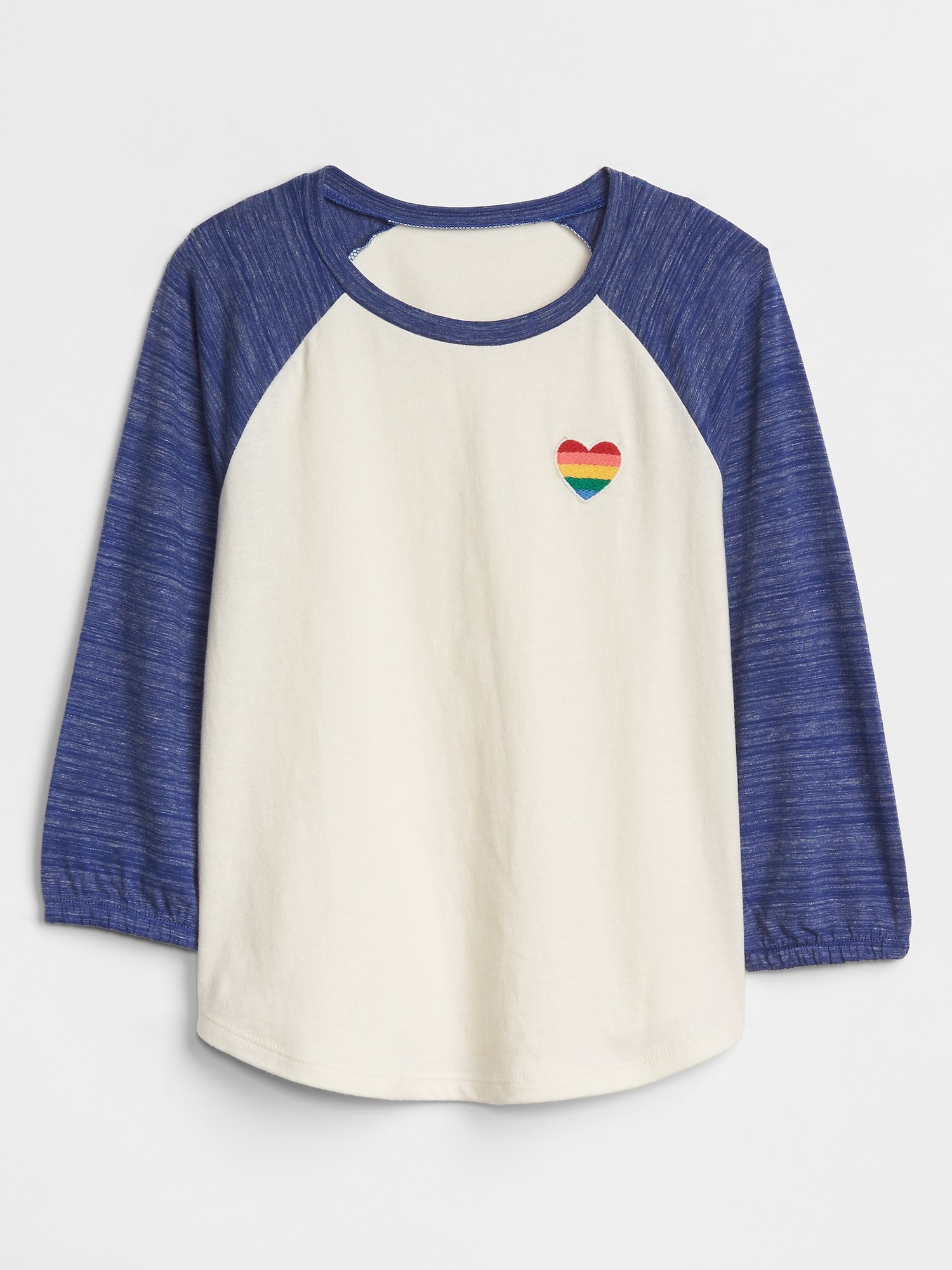 Kids Embroidered Heart Raglan T-Shirt | Gap Factory