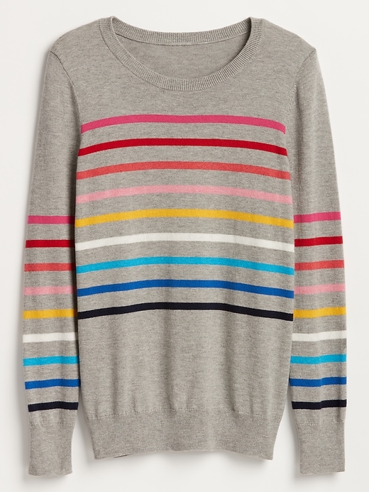 Image number 3 showing, Crazy Stripe Intarsia Crewneck Pullover Sweater