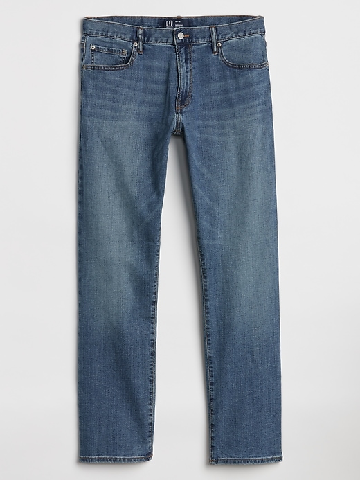 Image number 4 showing, Wearlight Jeans in Straight Fit with GapFlex