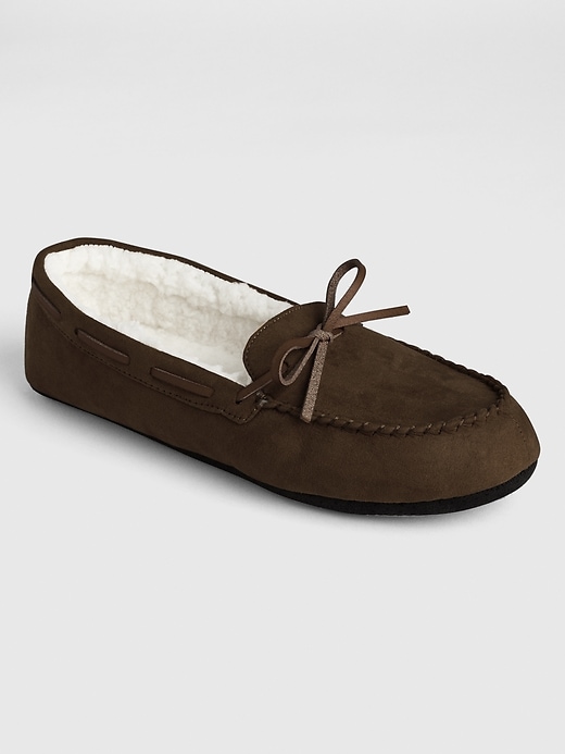 View large product image 1 of 1. Moccasin Slippers
