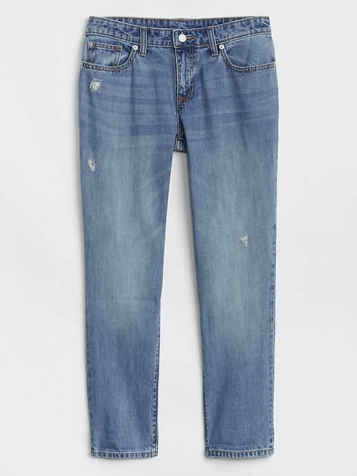 Image number 3 showing, Mid Rise Destructed Sexy Boyfriend Fit Jeans