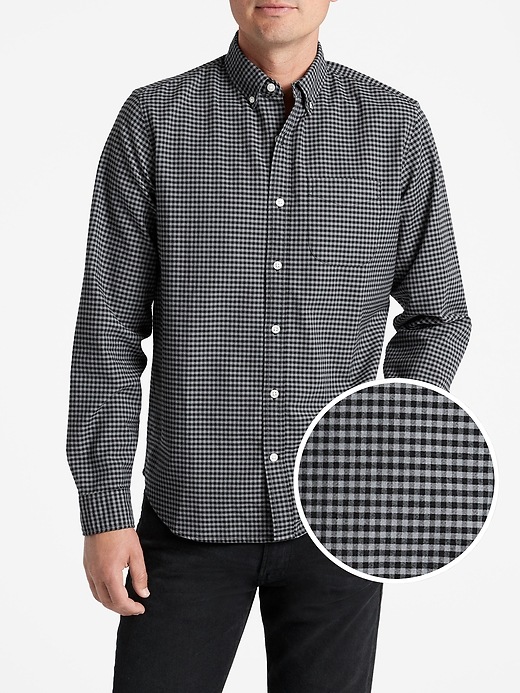 View large product image 1 of 1. Oxford Long-Sleeeve Shirt in Standard Fit
