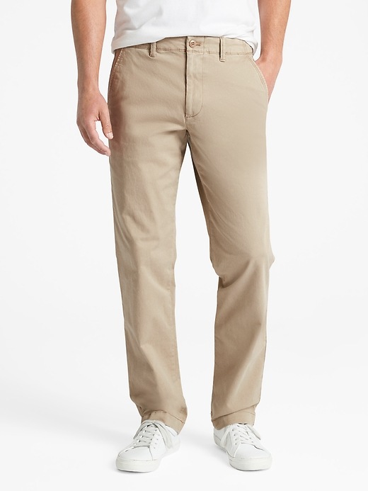 Image number 2 showing, Lived-In Khakis in Straight Fit with GapFlex