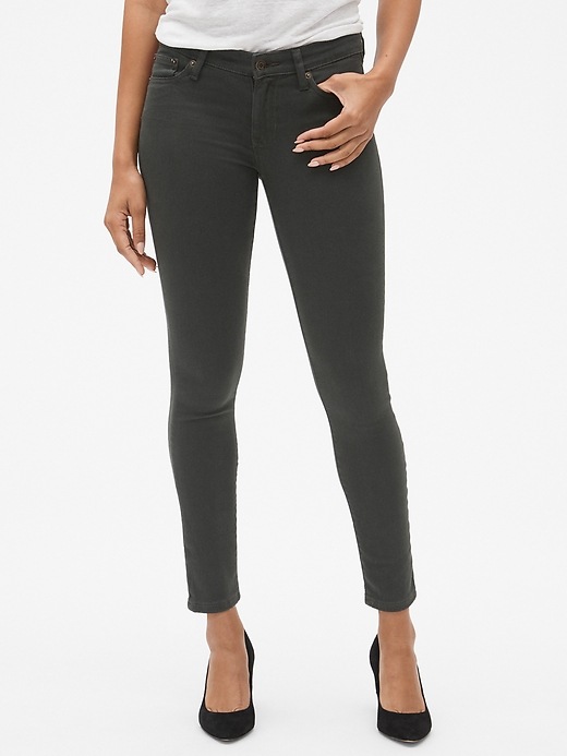 Image number 1 showing, Mid Rise Legging Skimmer Jeans