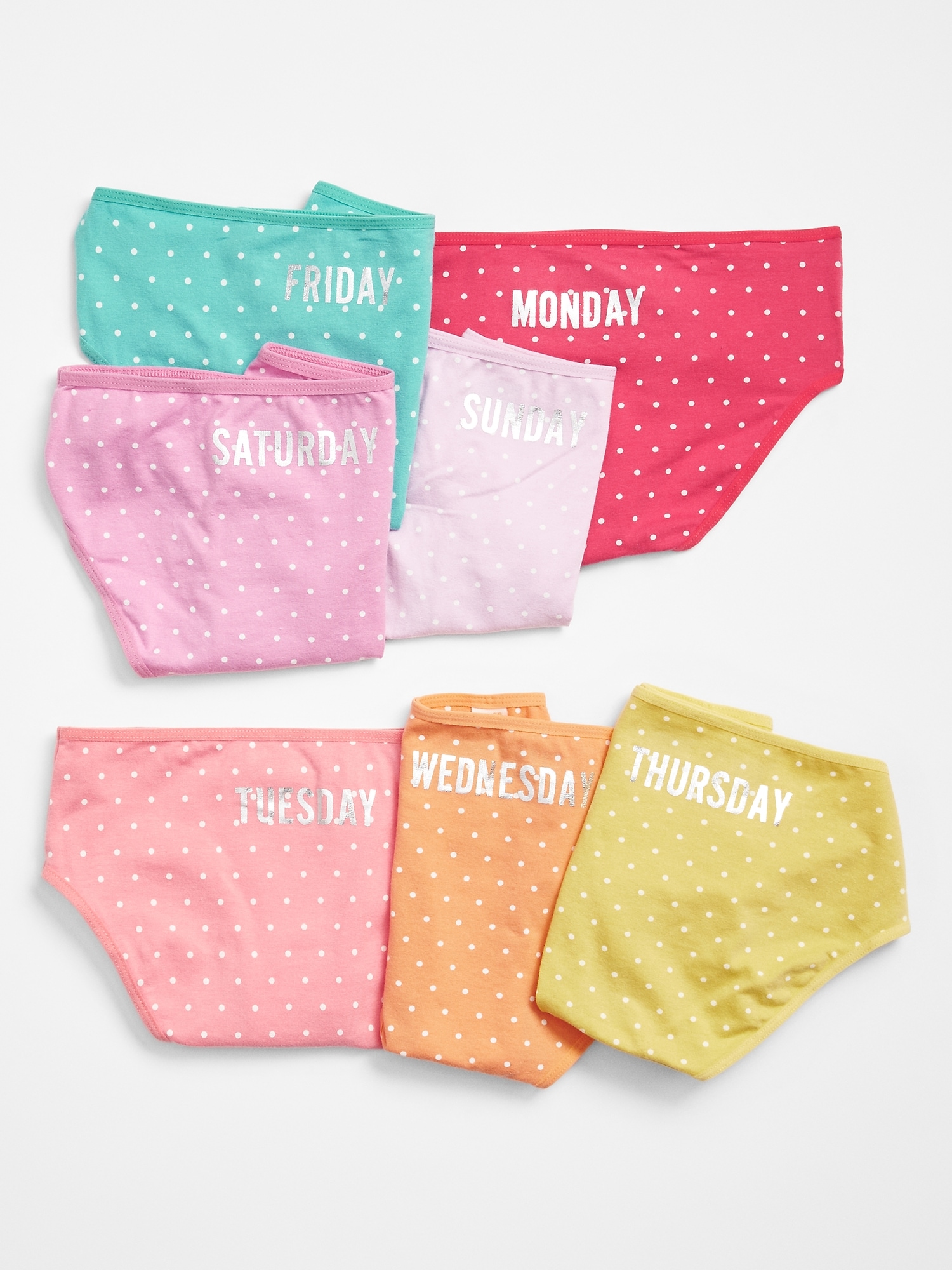 Kids Days-of-the-week bikini (7-pack)